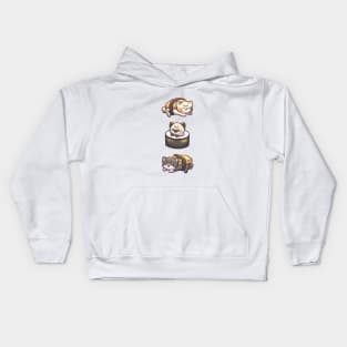 Cute Sushi Cats Kids Hoodie